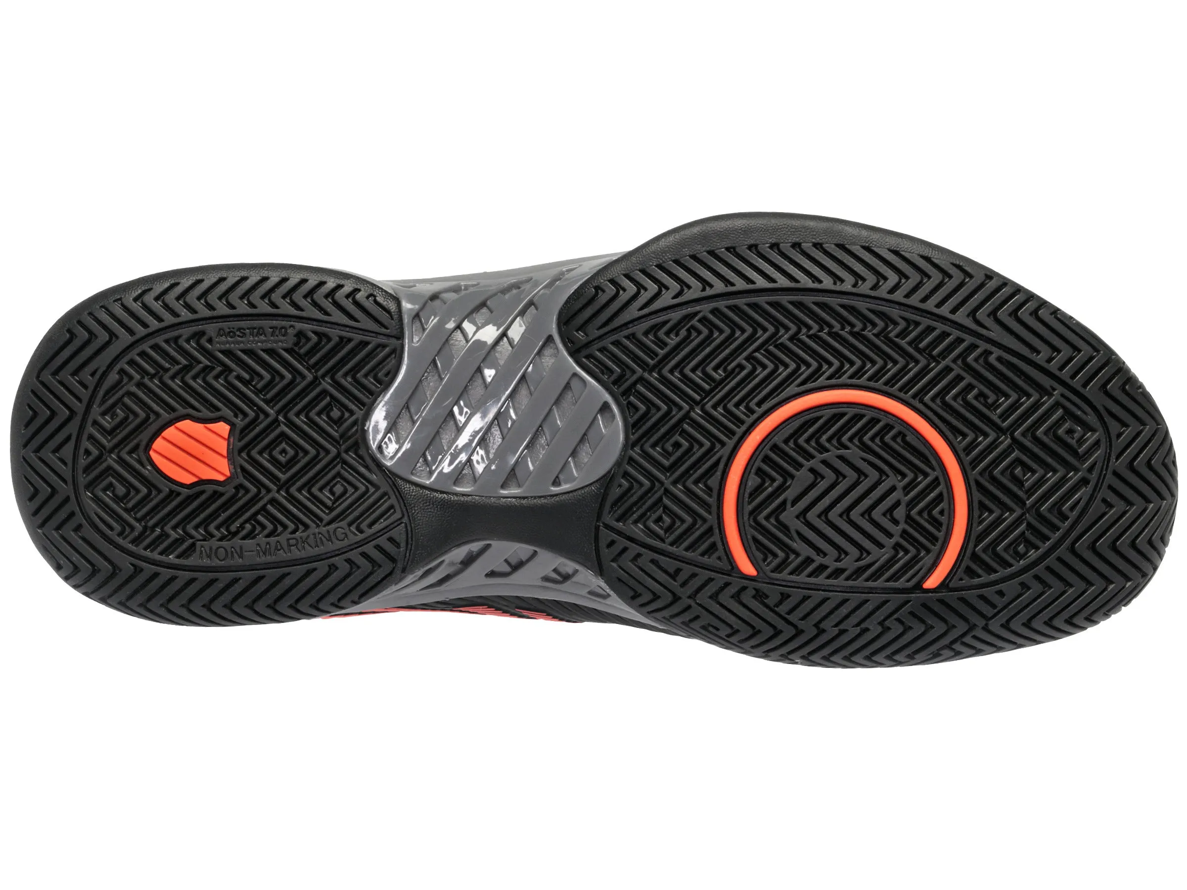 06613-042-M | HYPERCOURT EXPRESS 2 | JET BLACK/STEEL GRAY/SPICY ORANGE