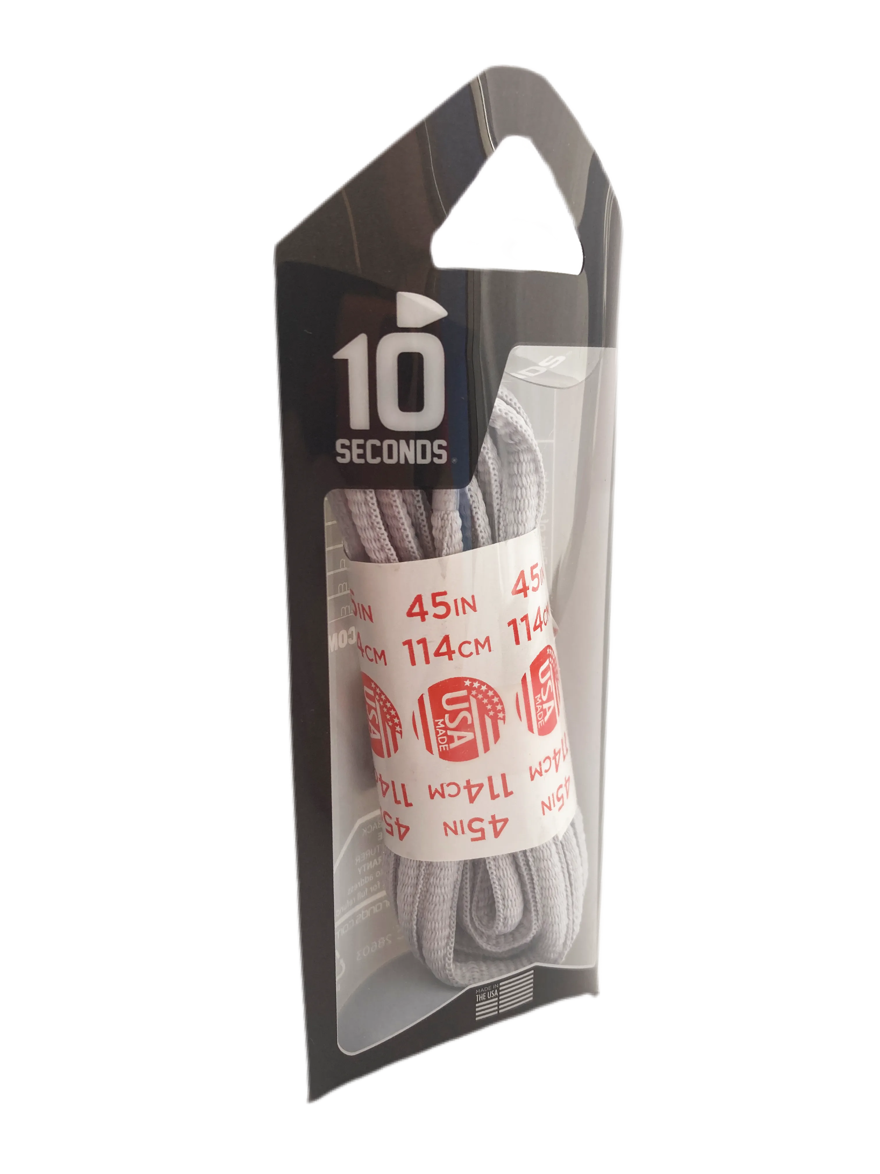 10 Seconds ® Athletic Oval Laces | Classic Grey