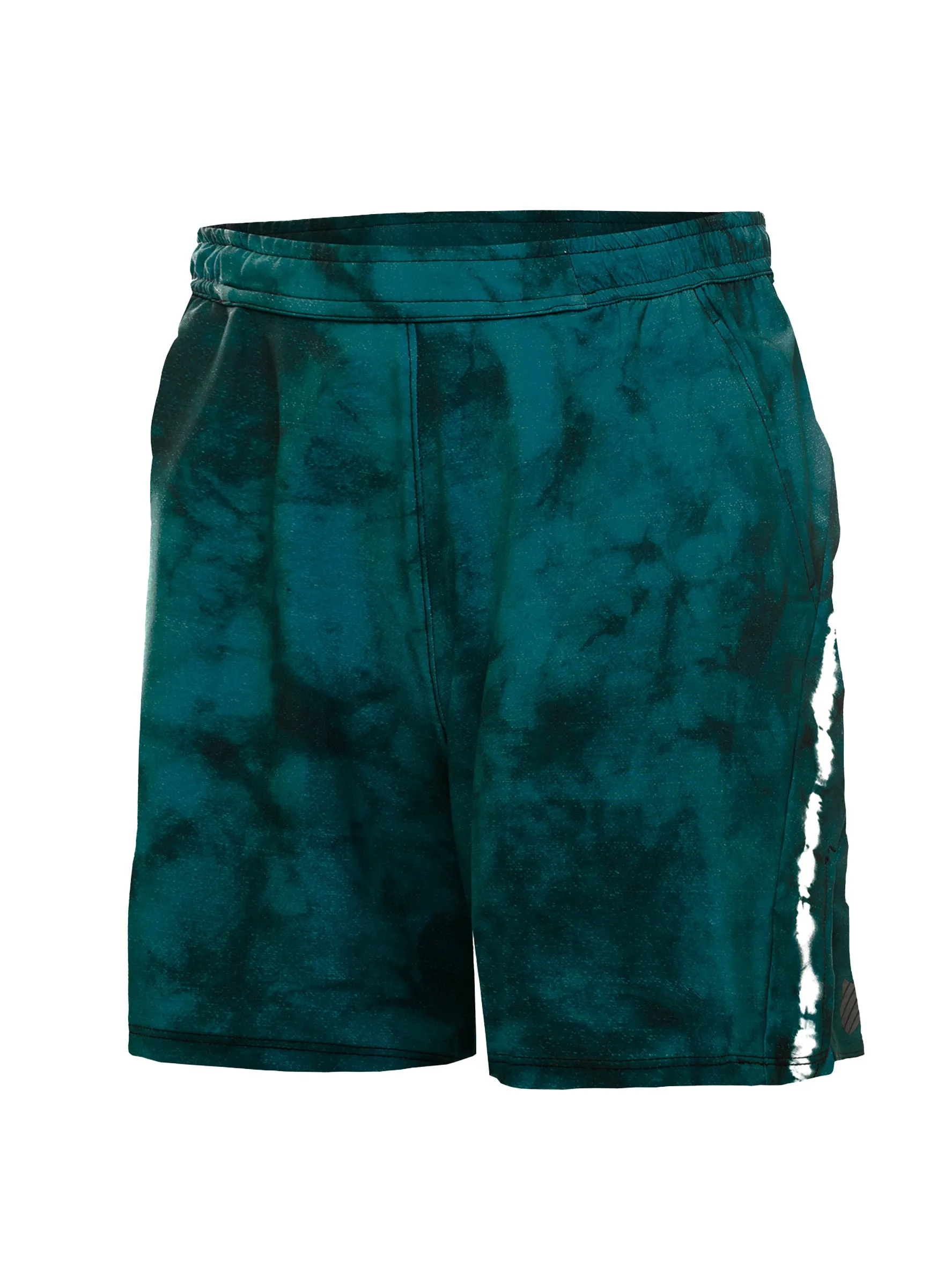 107241-440 | TIDE DYE SHORT-7" | EVERGREEN