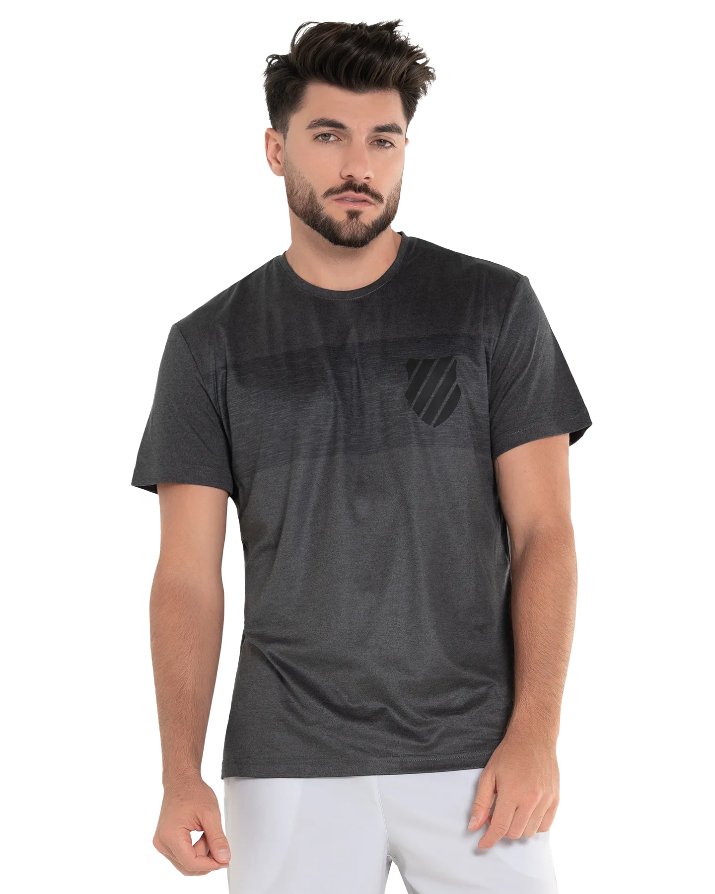 107700-077 | LUXE TECH CREW | HEATHER BLACK