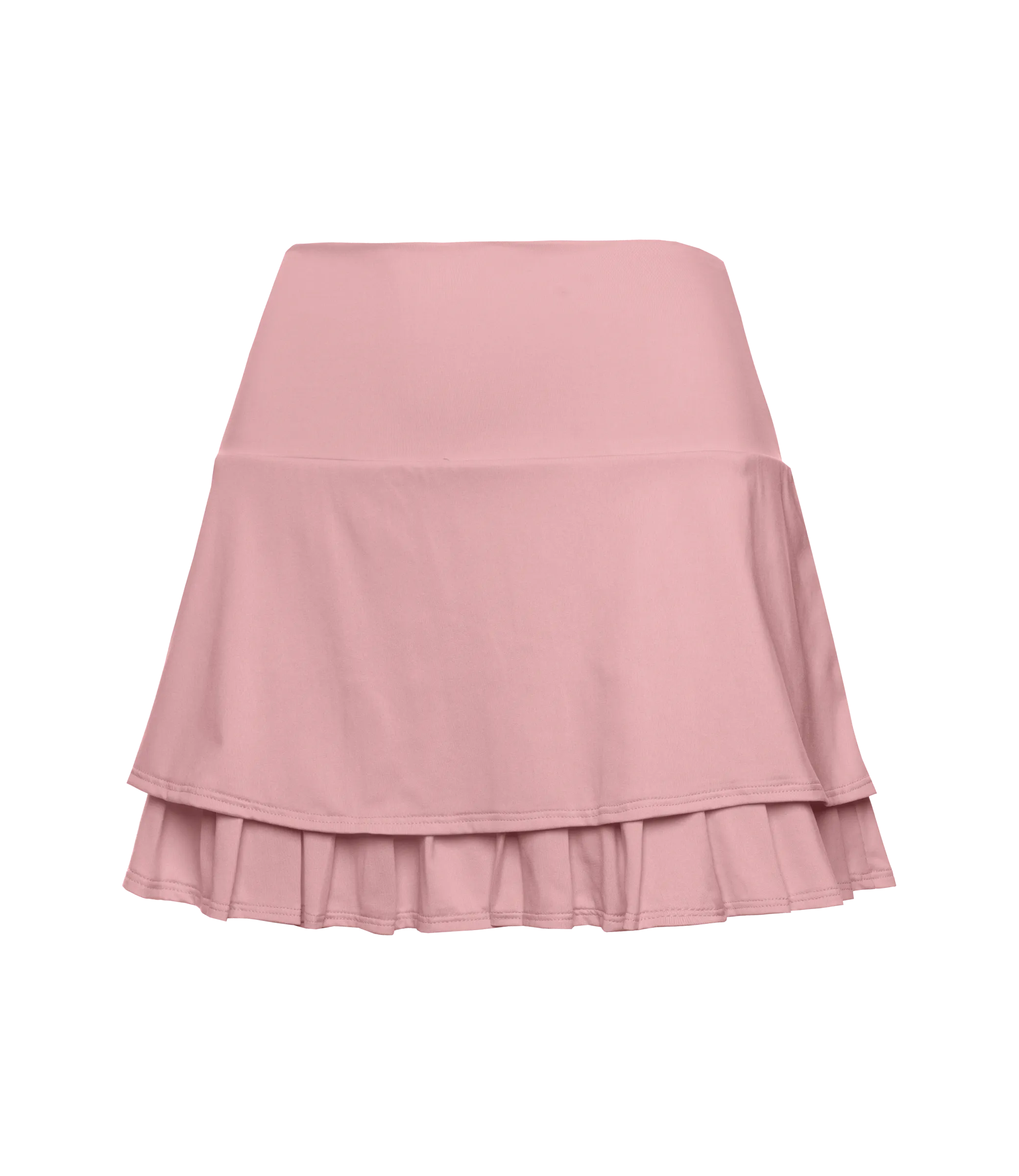 196042-699 | TIER PLEAT SKIRT-14" | SEASHELL