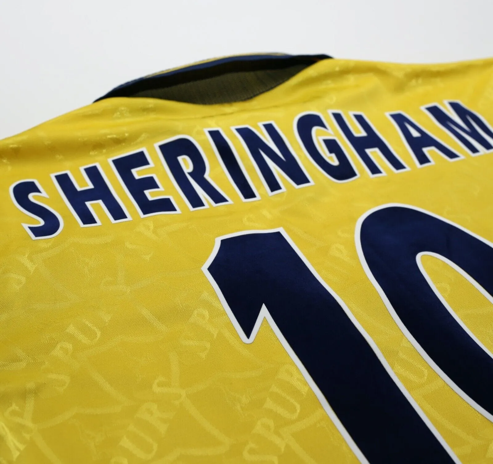 1995/97 SHERINGHAM #10 Tottenham Hotspur Vintage PONY Away Football Shirt (M)