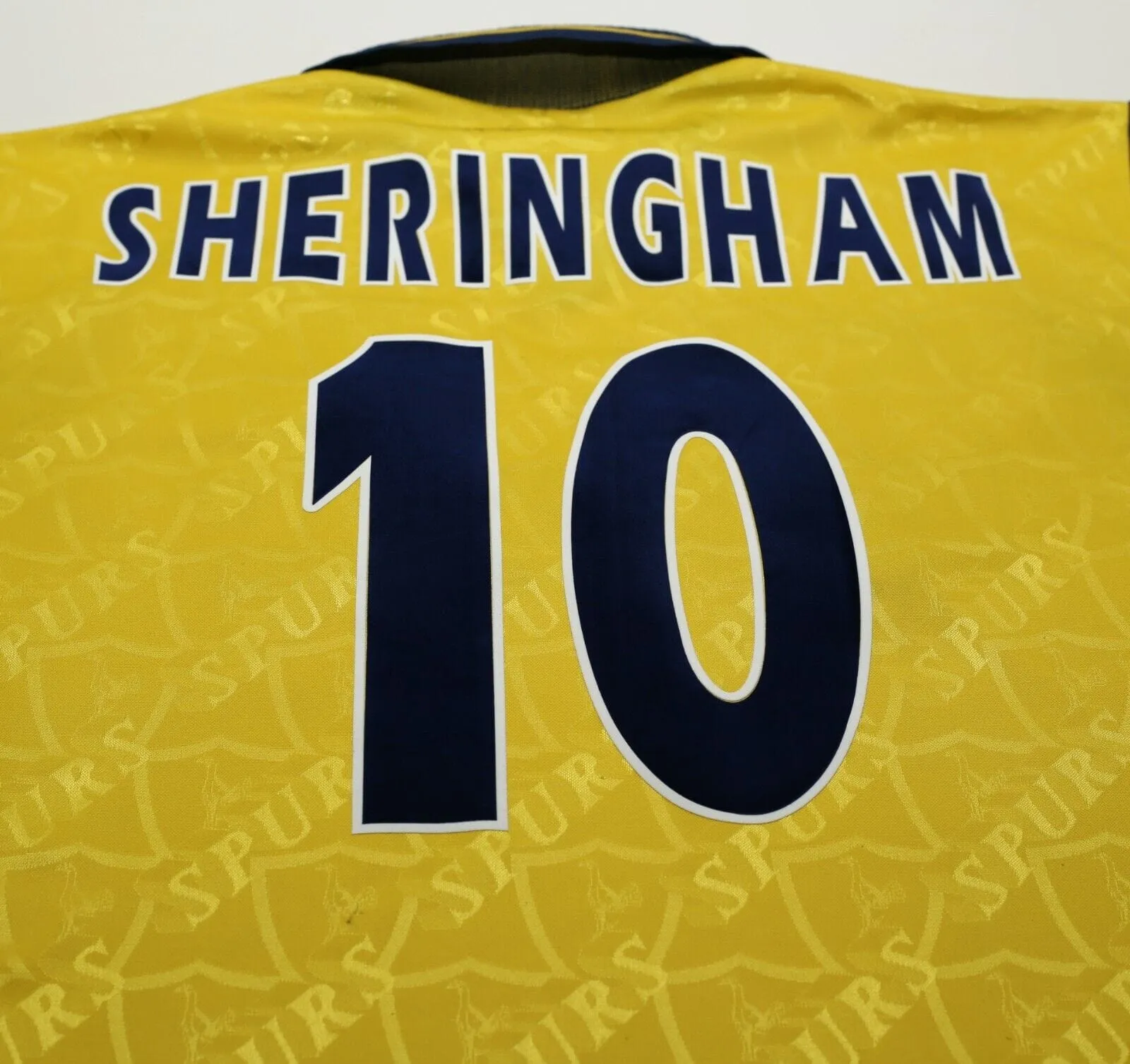 1995/97 SHERINGHAM #10 Tottenham Hotspur Vintage PONY Away Football Shirt (M)