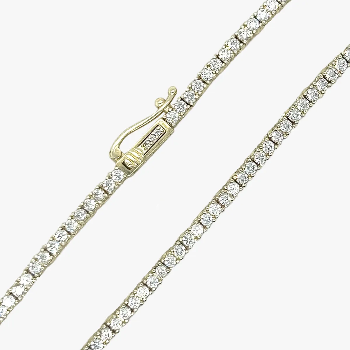 2mm Diamond Tennis Necklace