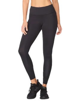 2XU Force Mid-Rise Womens Compression Tights (Black/Nero)