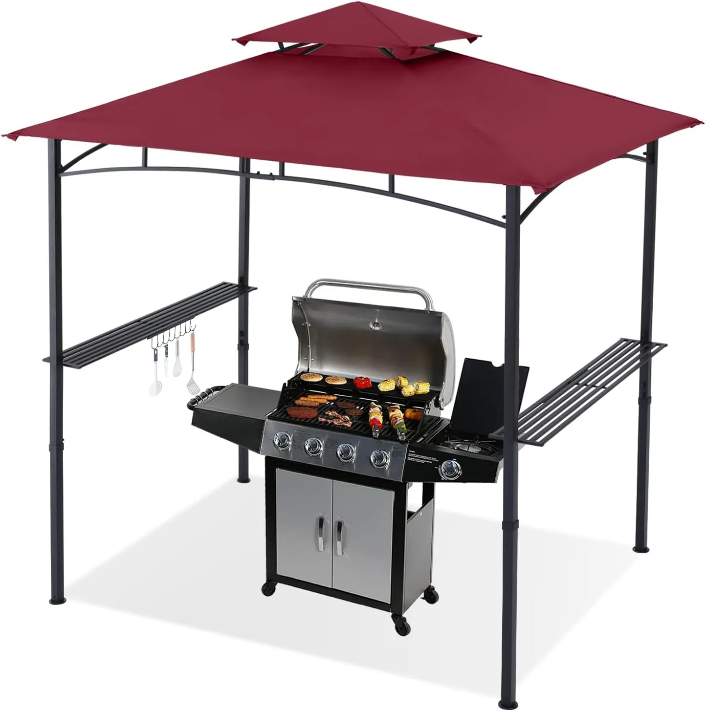 ABCCANOPY Outdoor 8x5 Grill Gazebo Shelter for BBQ with LED Light