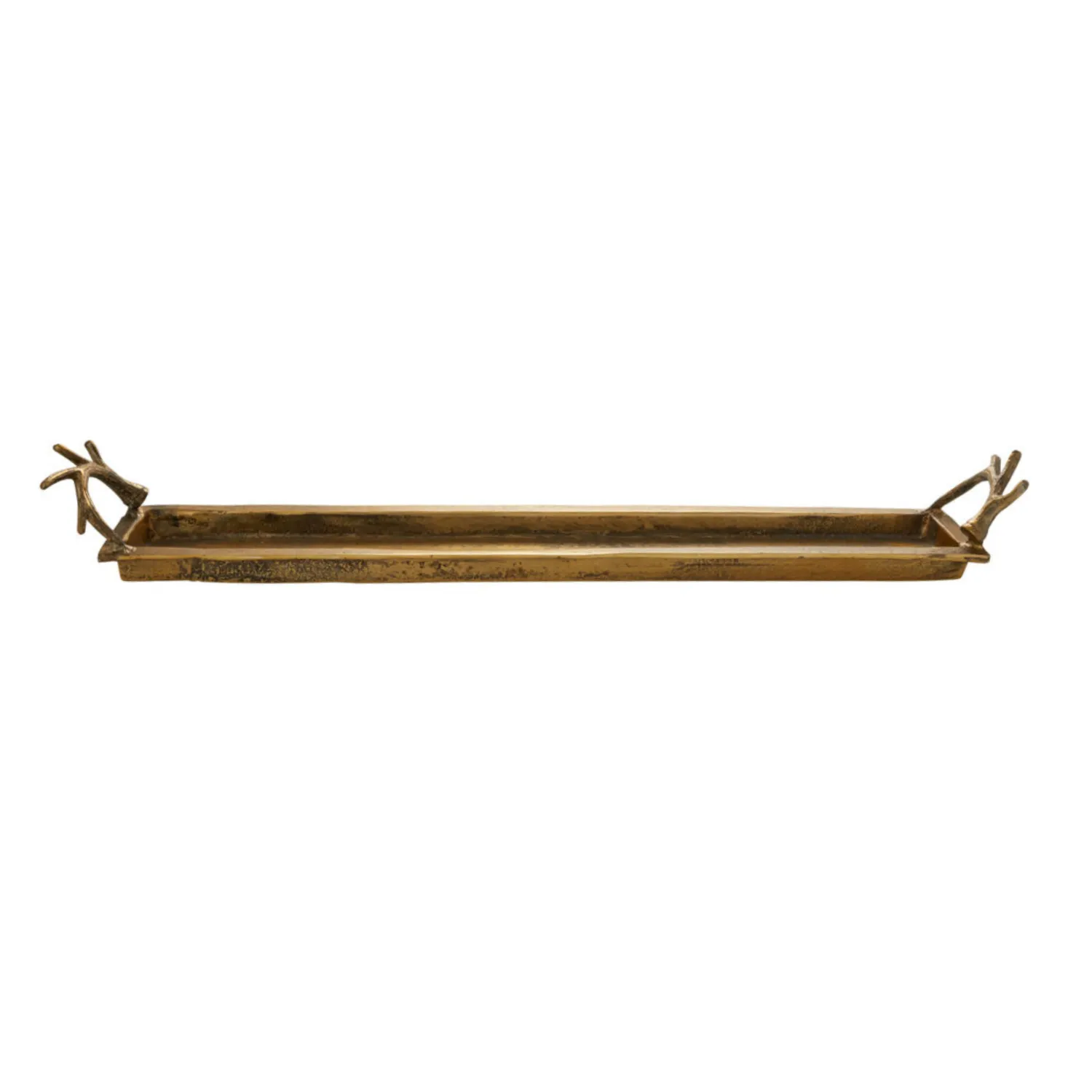 Antique Gold Antler Tray