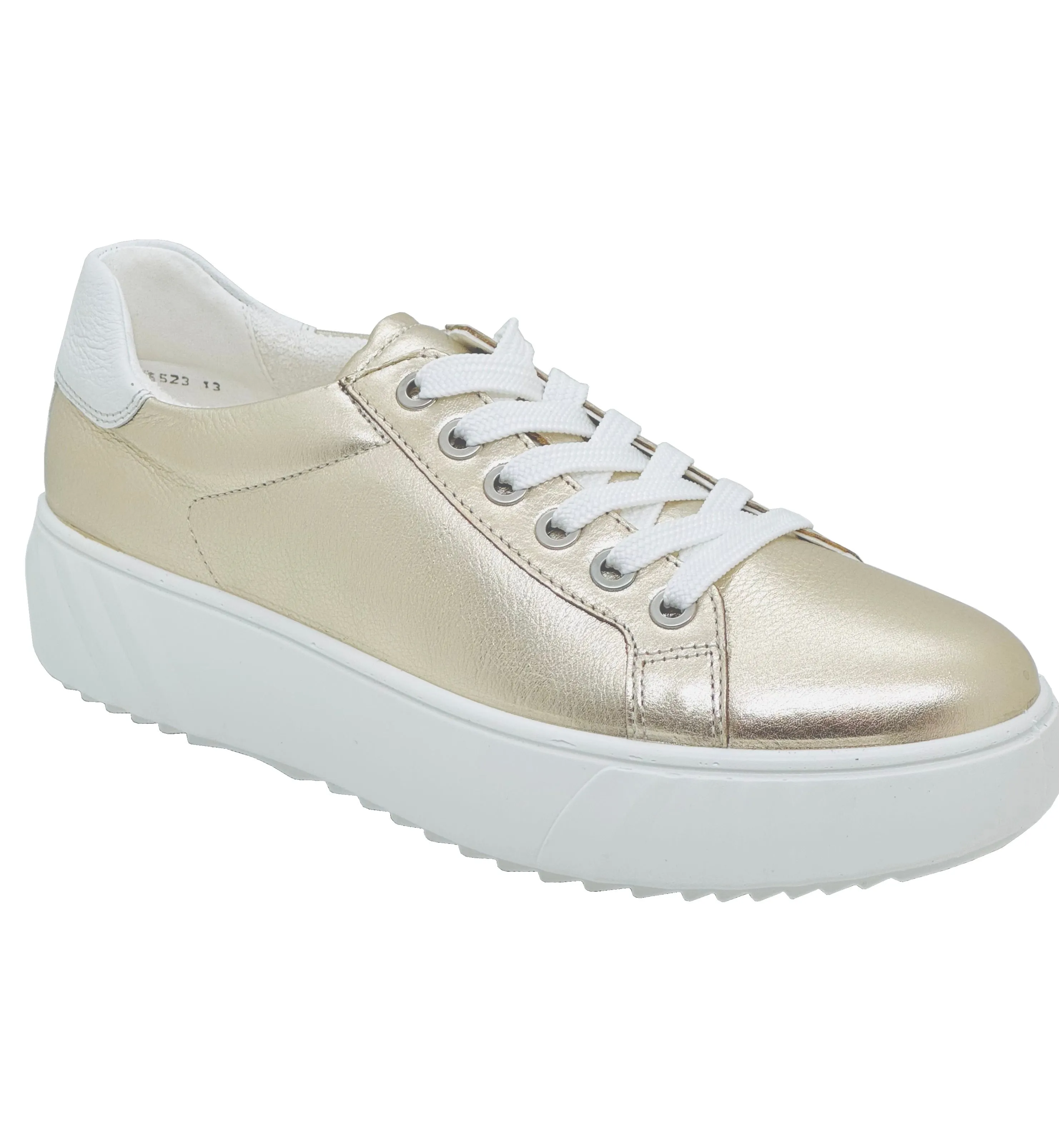 Ara Ladies Monaco  Metallic Lace Up Sneaker