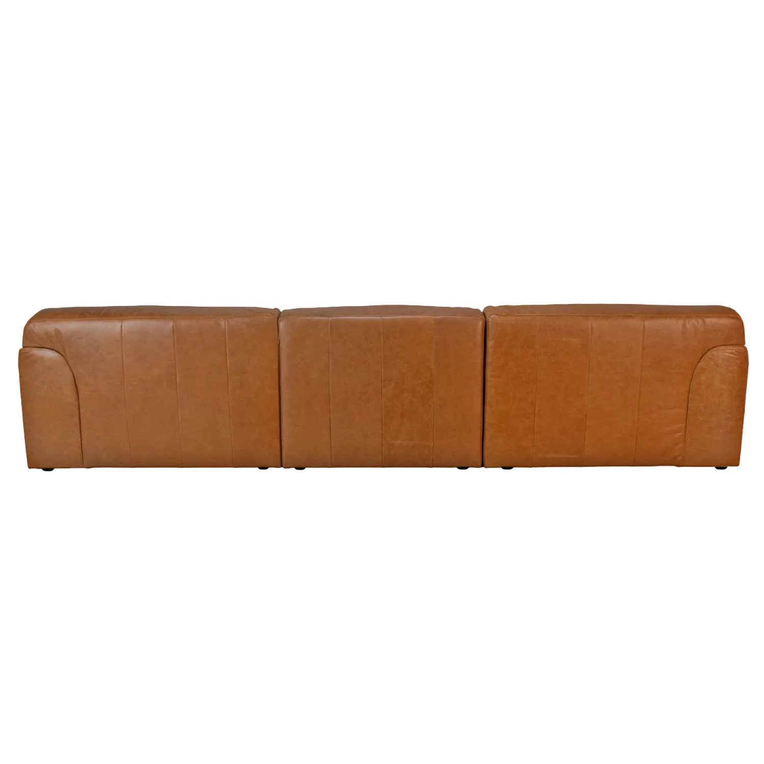 Aspen Distressed Cognac Leather 3 Seater Sofa