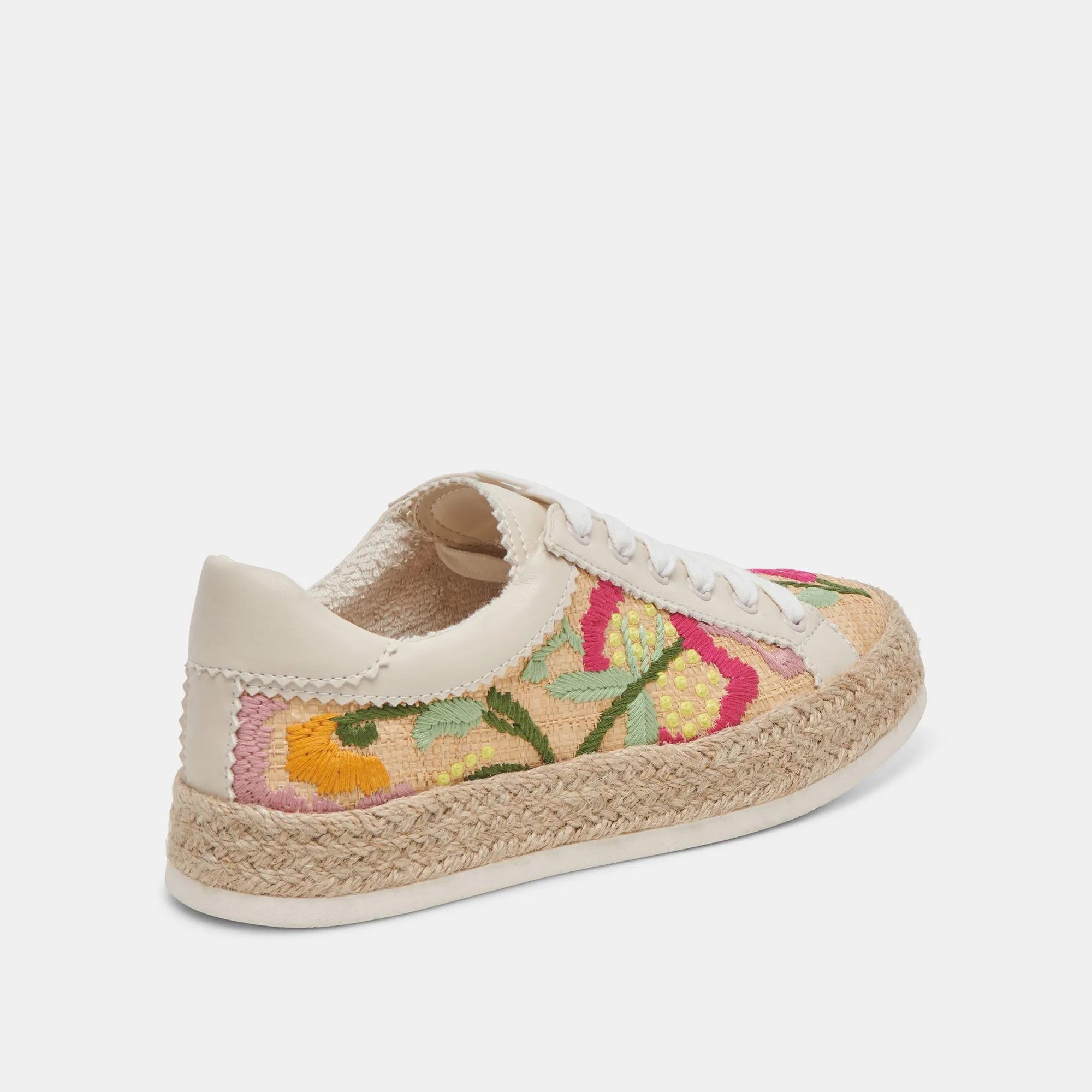 AZALIA SNEAKERS FLORAL MULTI RAFFIA