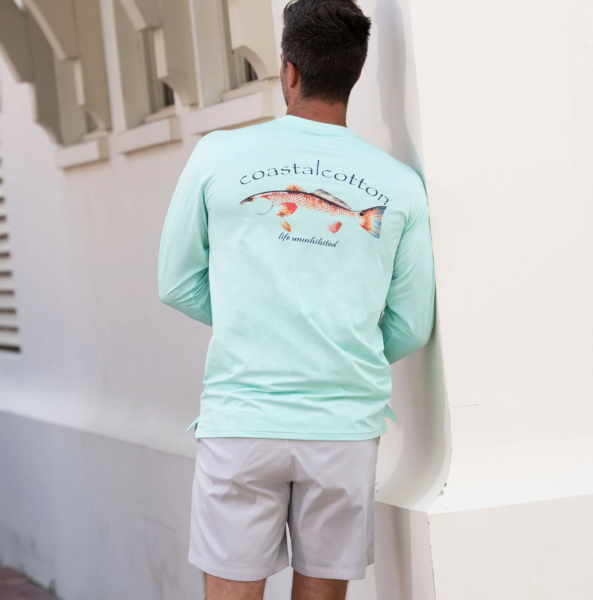 Bay Green Redfish Performance Tee