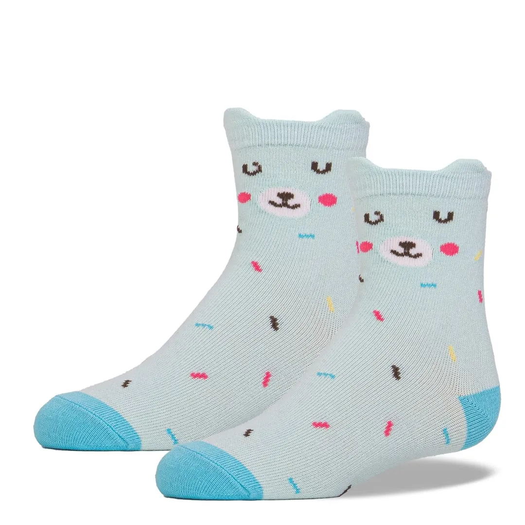 Bearly Sprinkled Junior Crew Sock