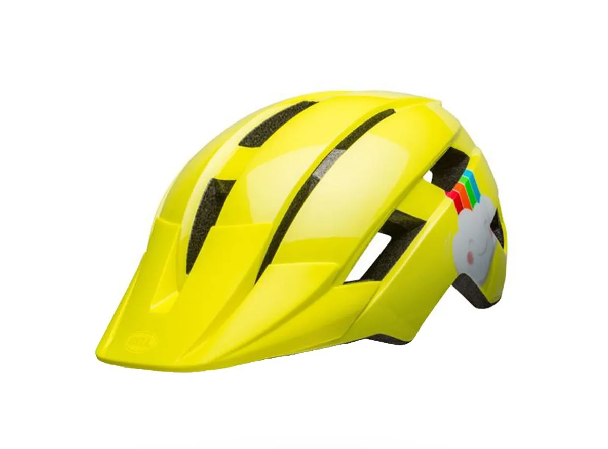 Bell Sidetrack II MTB Helmet - Child - Yellow Rainbow