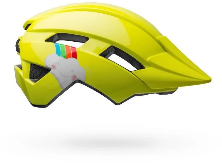 Bell Sidetrack II MTB Helmet - Child - Yellow Rainbow