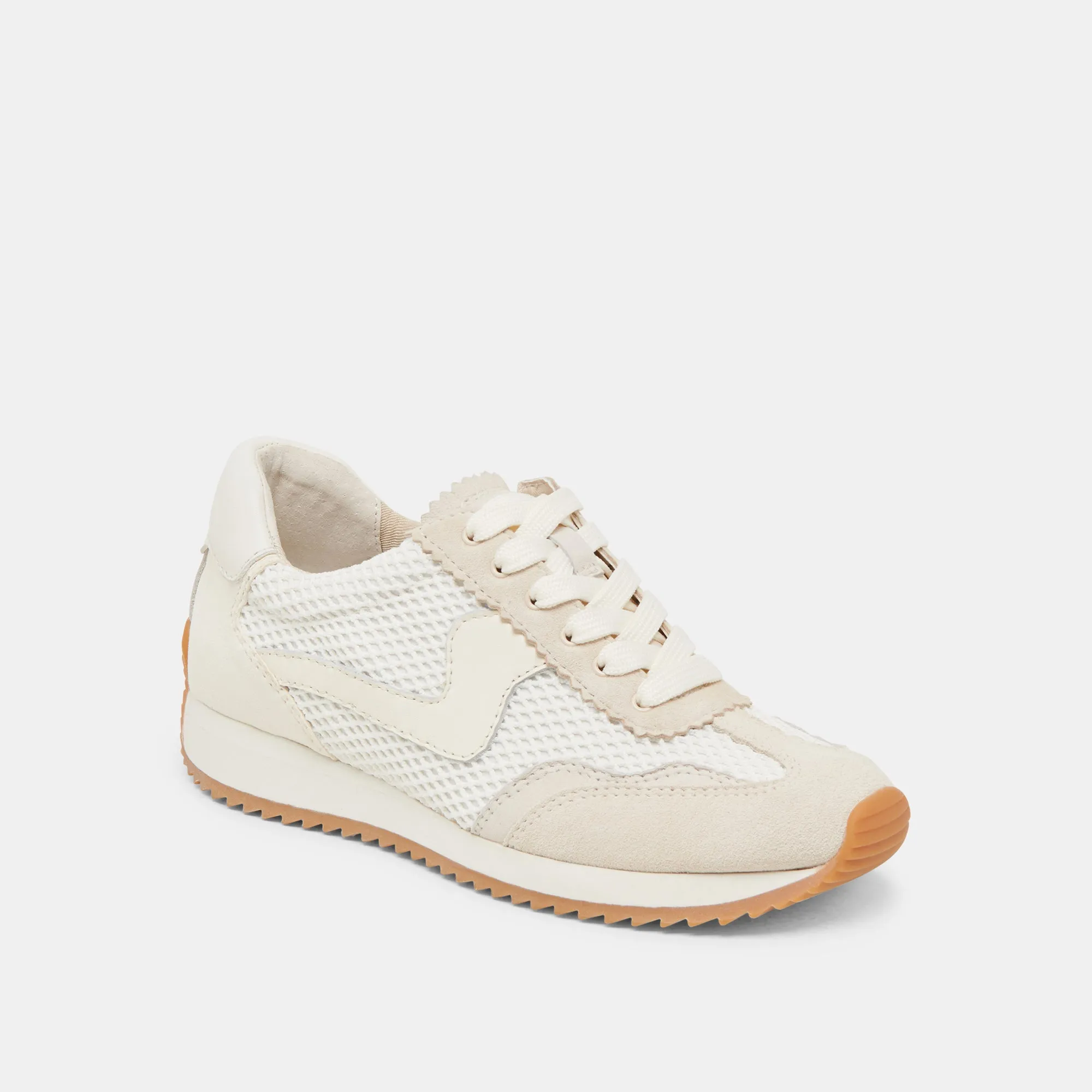 B.NTCD MESH SNEAKERS WHITE WOVEN MESH