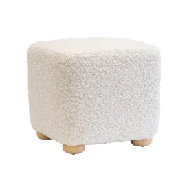 Bond Cream Sherpa Stool