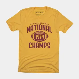 Central Michigan Football “1974 National Champs” Tee