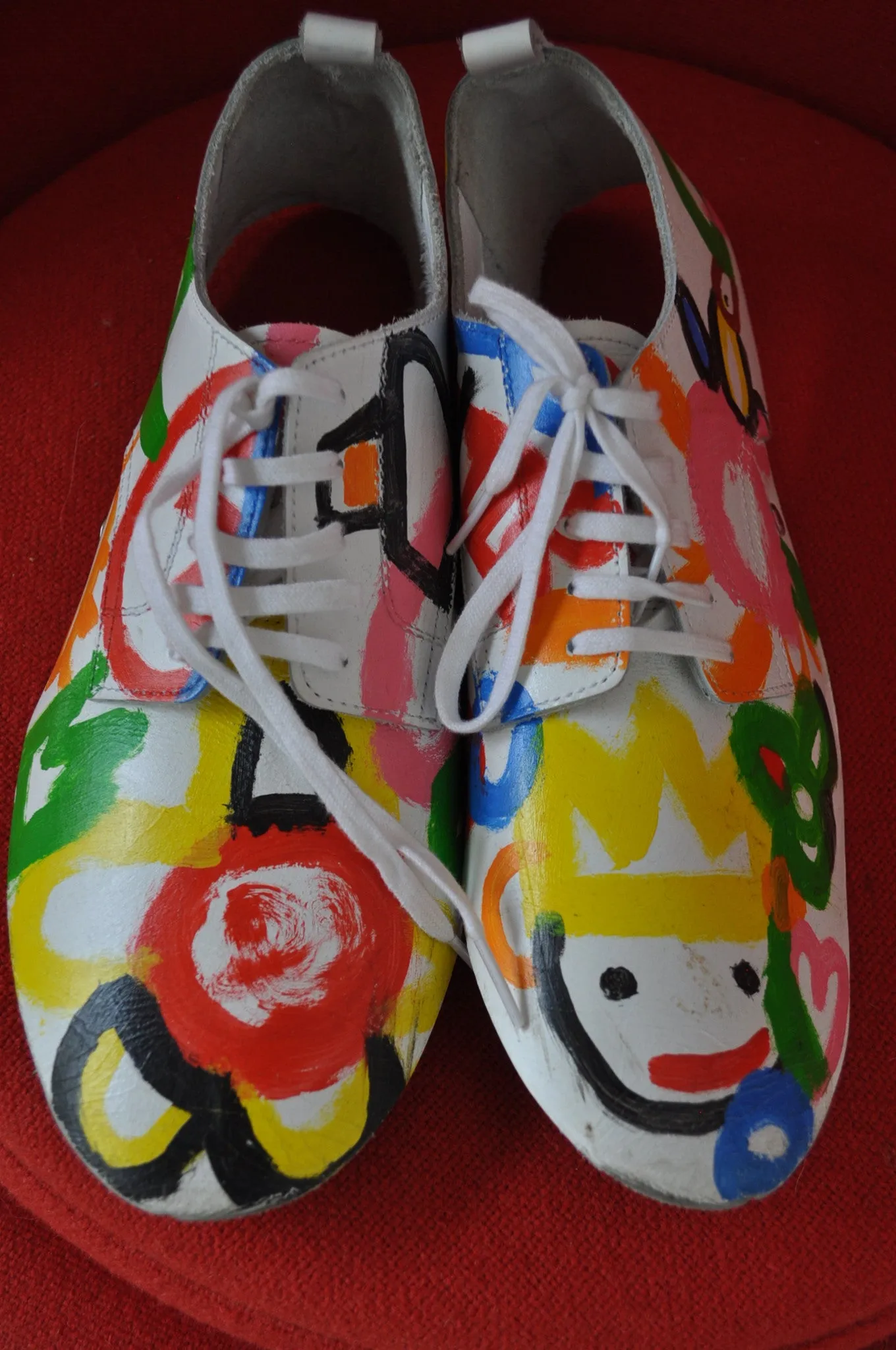 Comme des Garcons Graffiti over shoes sz m original great design.