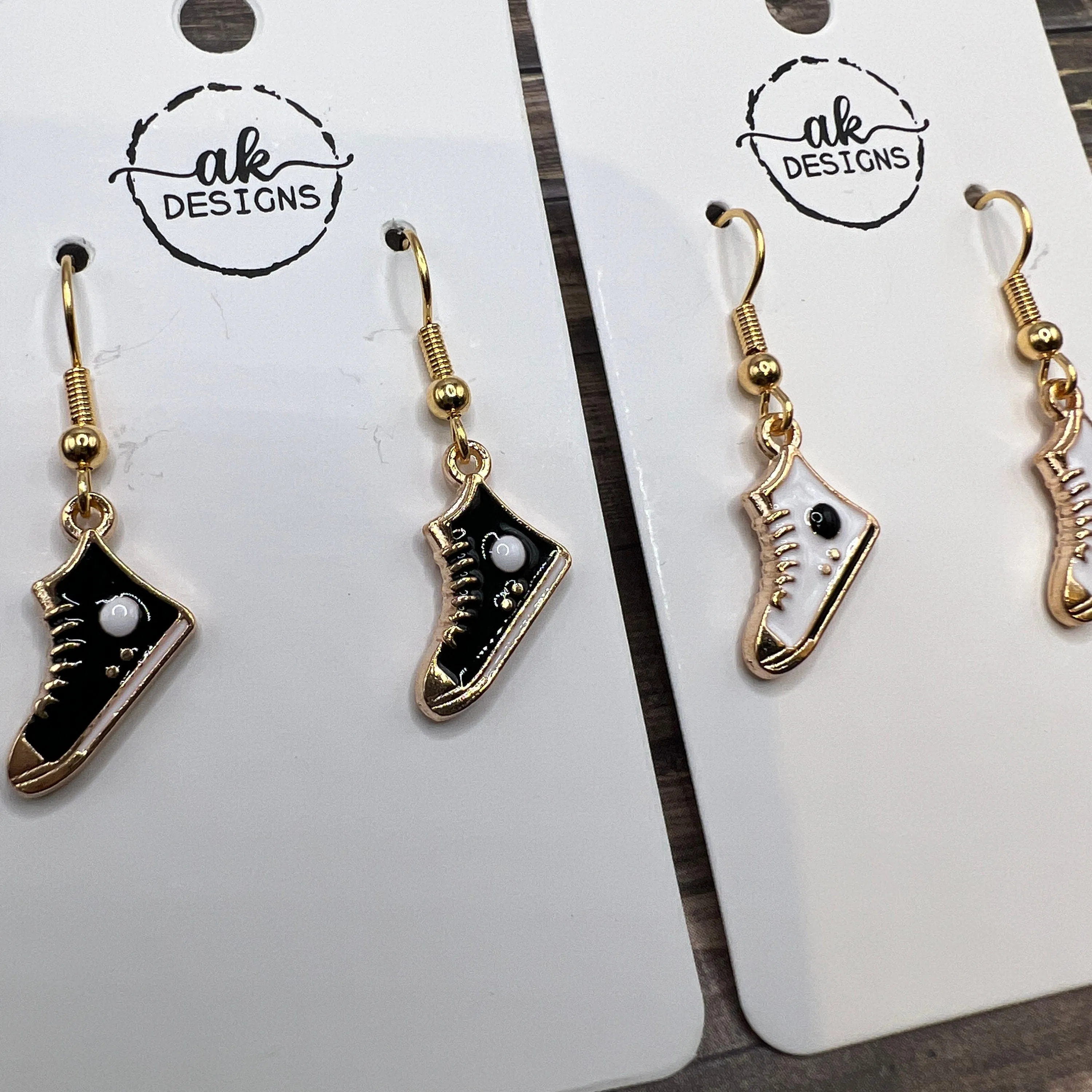 Converse Chuck Taylor Inspired Retro High Top Sneaker Shoe Hypoallergenic  Earrings - Clearance