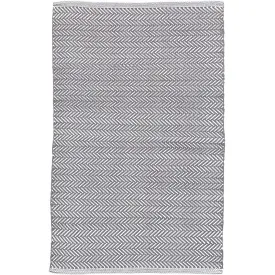 Dash & Albert Herringbone Shale Indoor Outdoor Rug