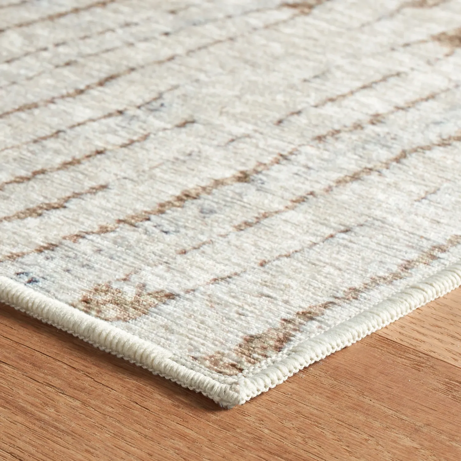 Dash & Albert Malone Oatmeal Washable Rug