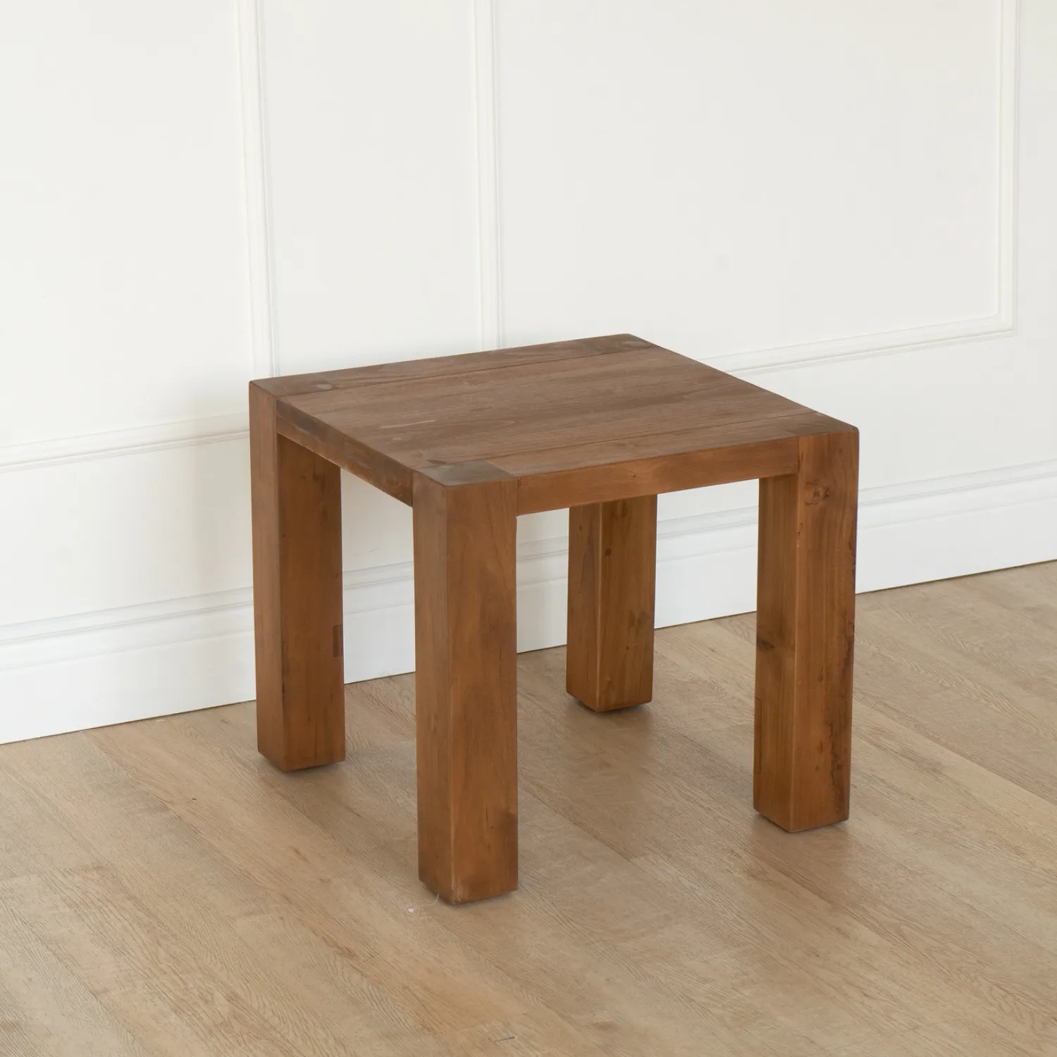 Denver Square Indoor Teak Side Table