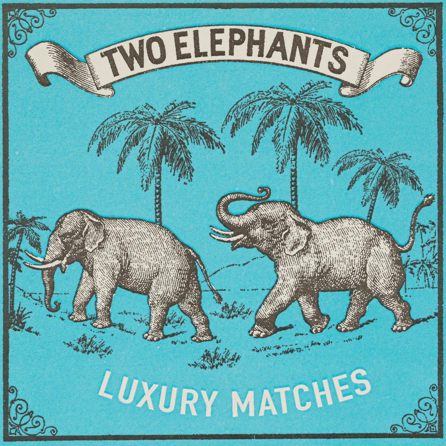 Elephants Collectible Matchbox