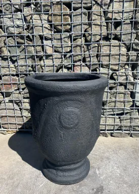 Fibre Glass Urn Black Small