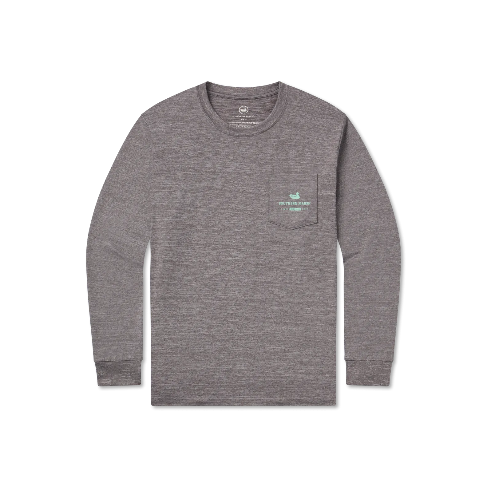 FieldTec™ Heathered Tee - Made in the Gulf - Tuna - Long Sleeve