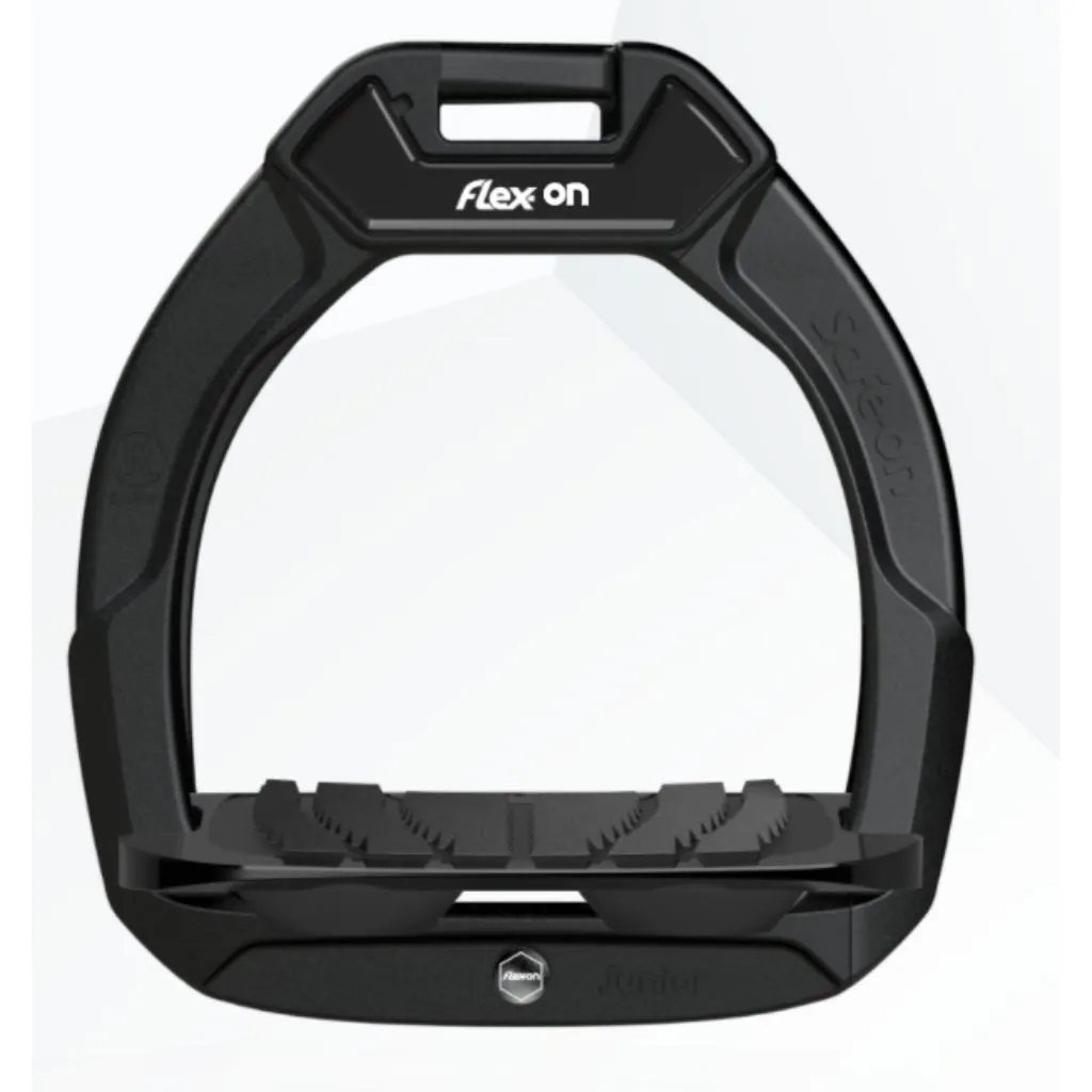 Flex-On SAFE ON JUNIOR Safety Stirrups BLACK-BLACK-BLACK