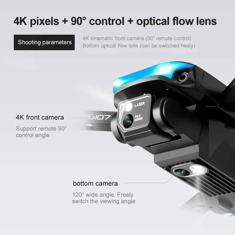 Foldable Quadcopter Mini Drone 4K  Three-sided Obstacle avoidance