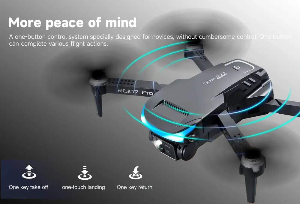 Foldable Quadcopter Mini Drone 4K  Three-sided Obstacle avoidance