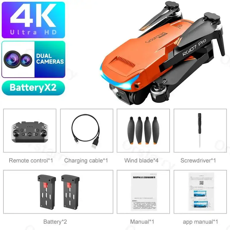 Foldable Quadcopter Mini Drone 4K  Three-sided Obstacle avoidance