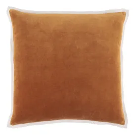 Gehry Caramel Velvet Pillow