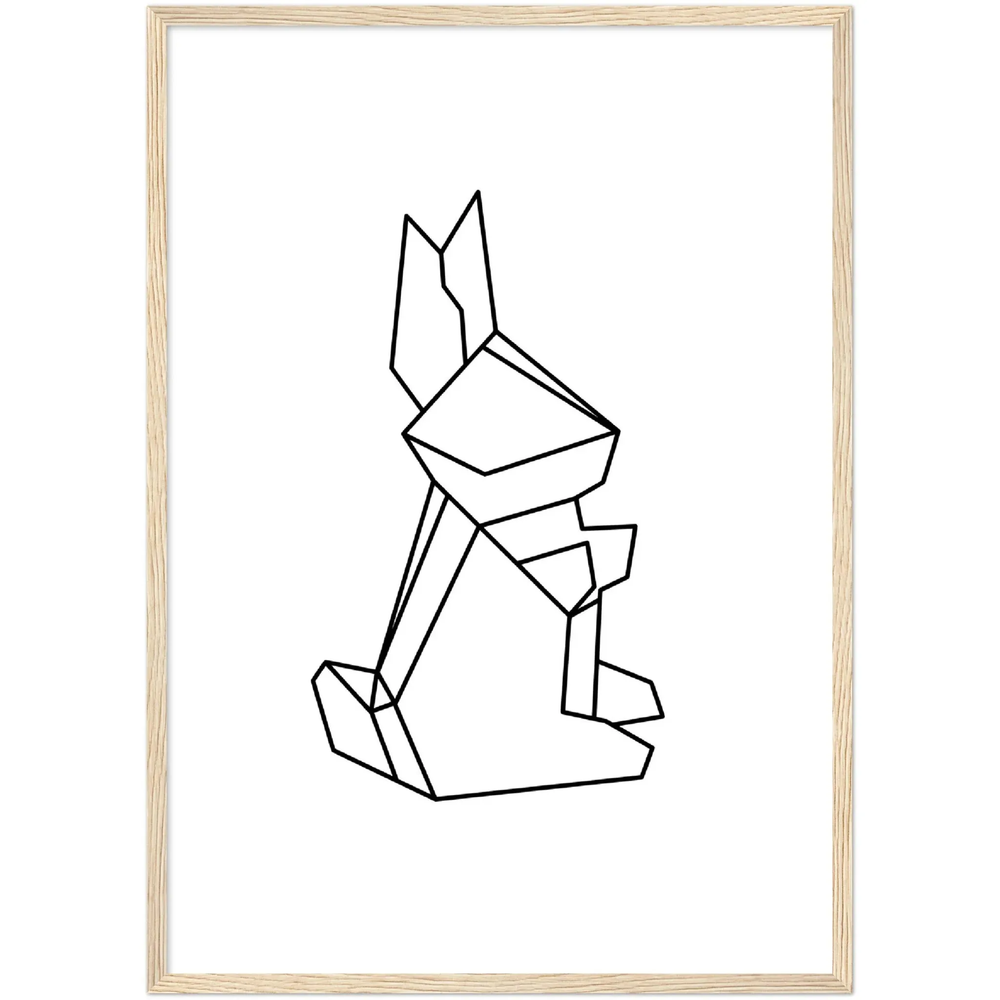 Geometric Bunny Wall Art