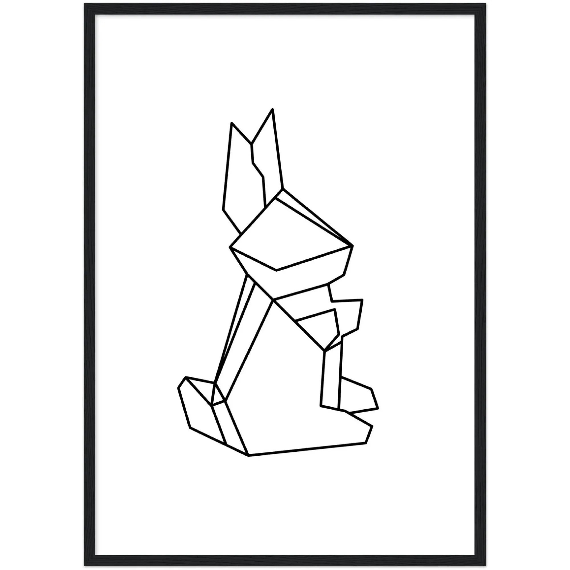 Geometric Bunny Wall Art