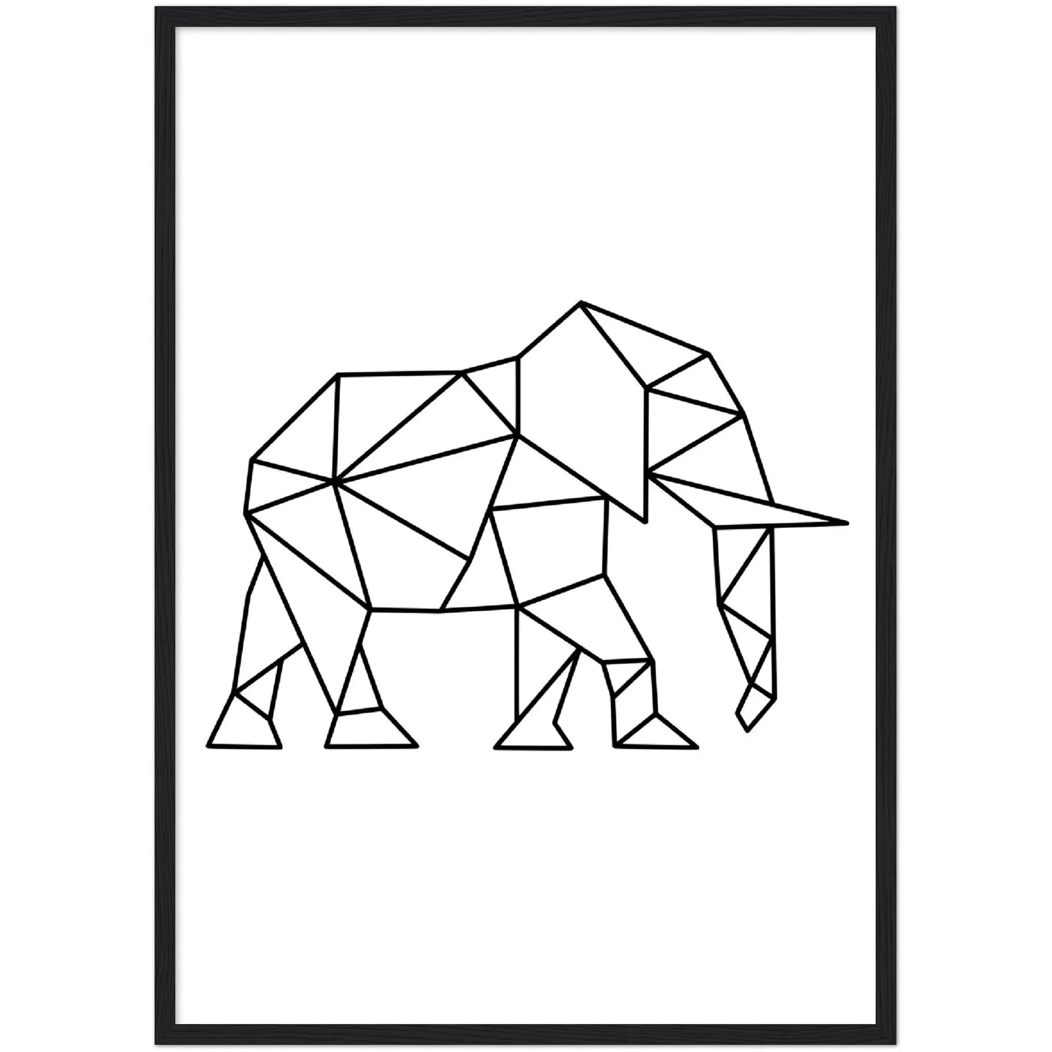 Geometric Elephant Wall Art