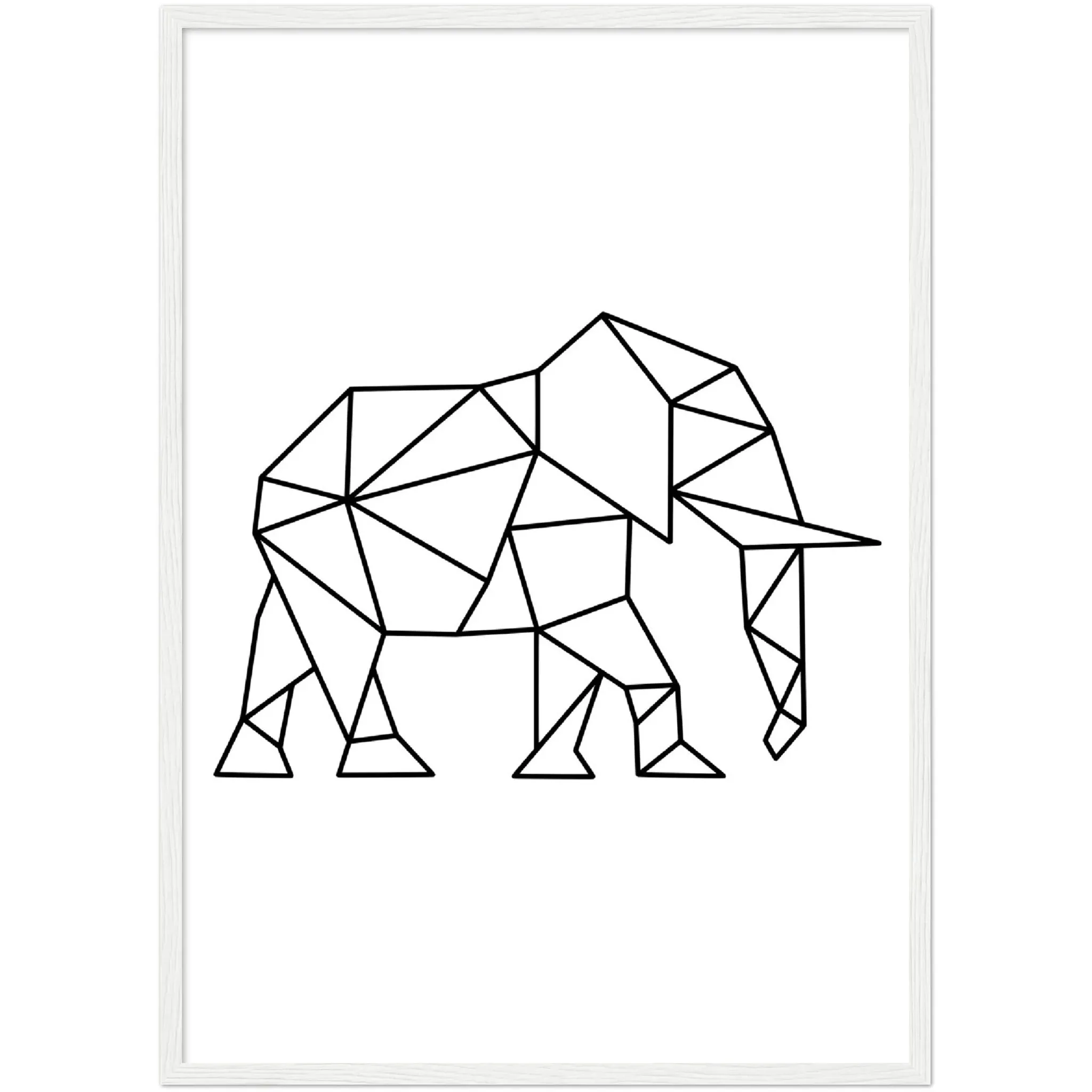 Geometric Elephant Wall Art