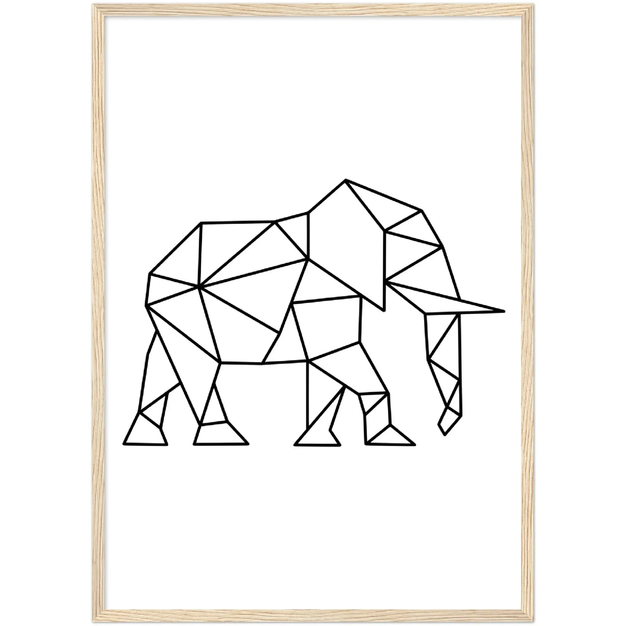 Geometric Elephant Wall Art