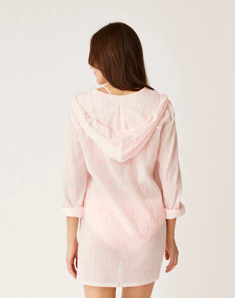 Gia Coverup: Electric Coral Ikat