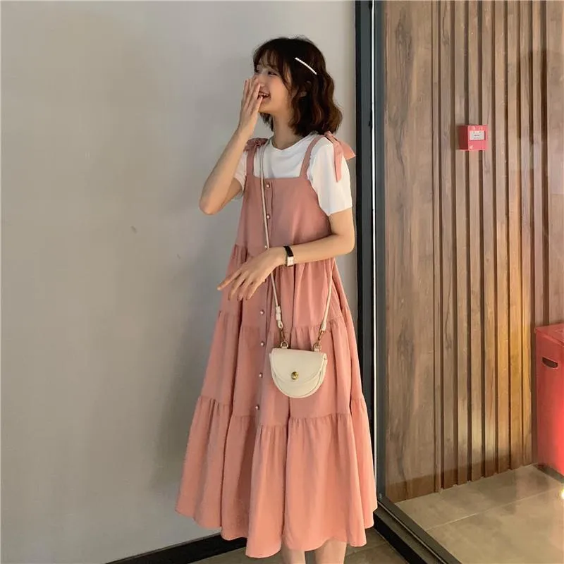 Kawaii Mid-length Tube Top Dress