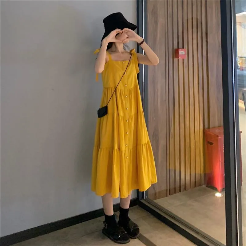 Kawaii Mid-length Tube Top Dress