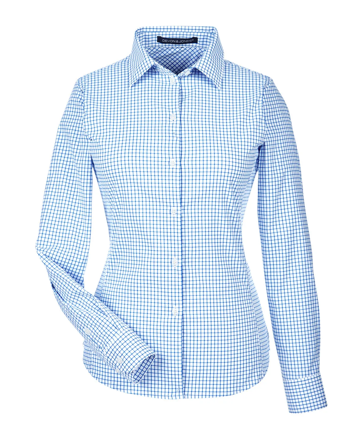 Ladies' Performance Micro Windowpane Shirt