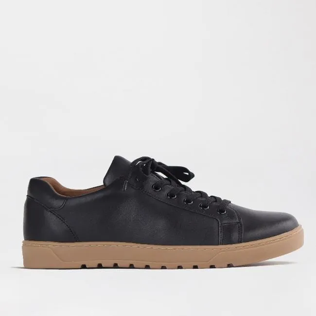 Men’s Sneaker with Removable Footbed in Black - 12743