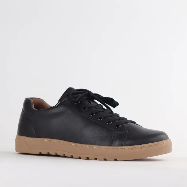 Men’s Sneaker with Removable Footbed in Black - 12743