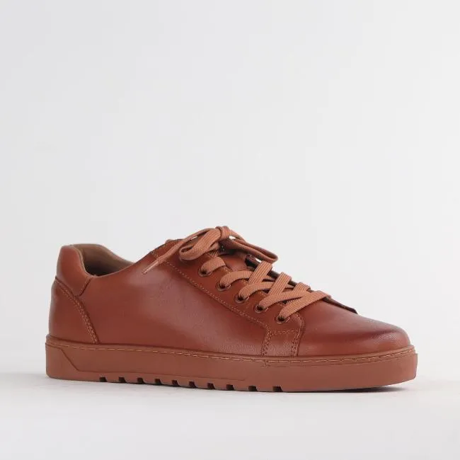 Men’s Sneaker with Removable Footbed in Chestnut - 12743