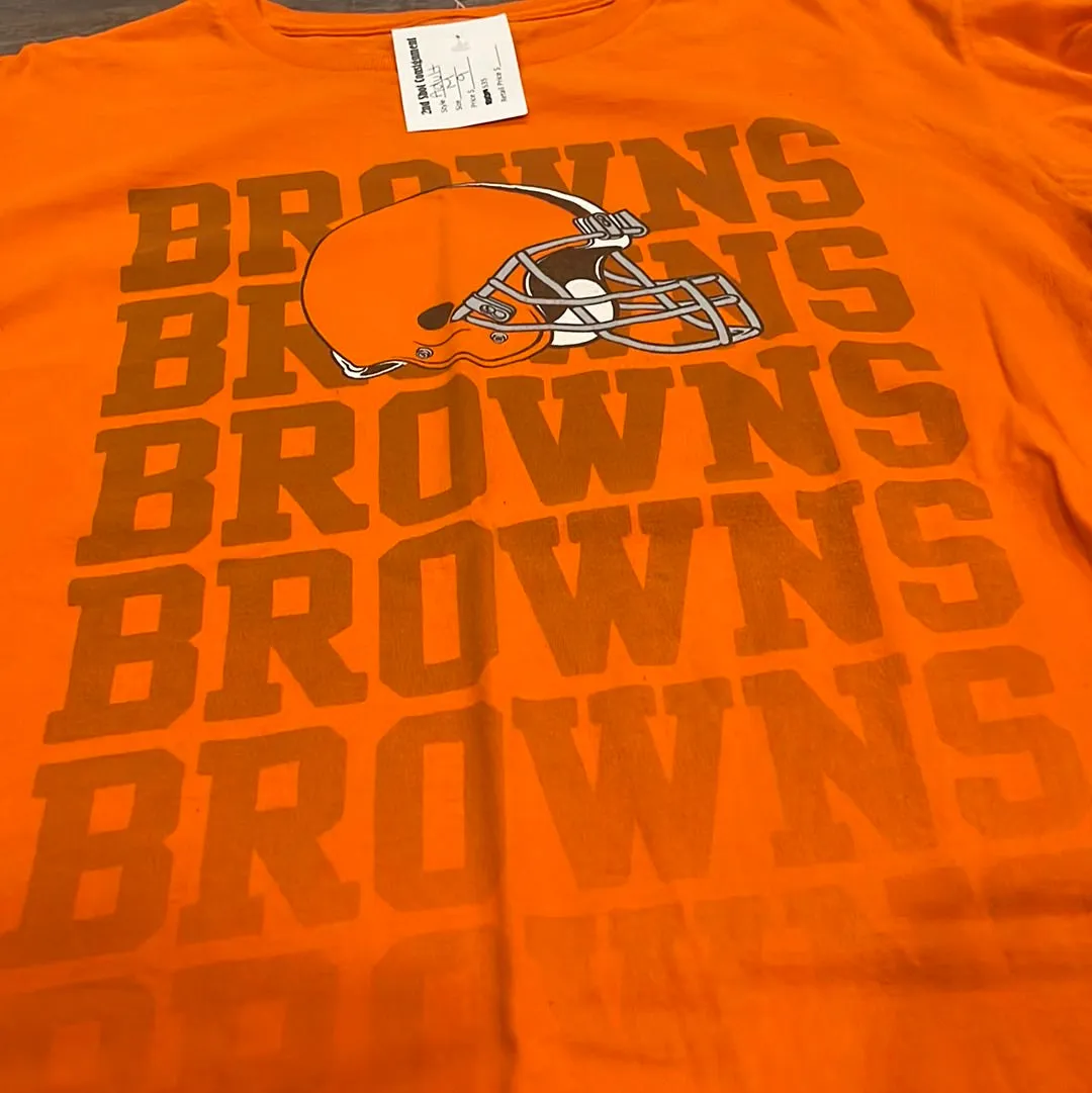 NFL Cleveland Browns Team Apparel short sleeve shirt adult size Medium