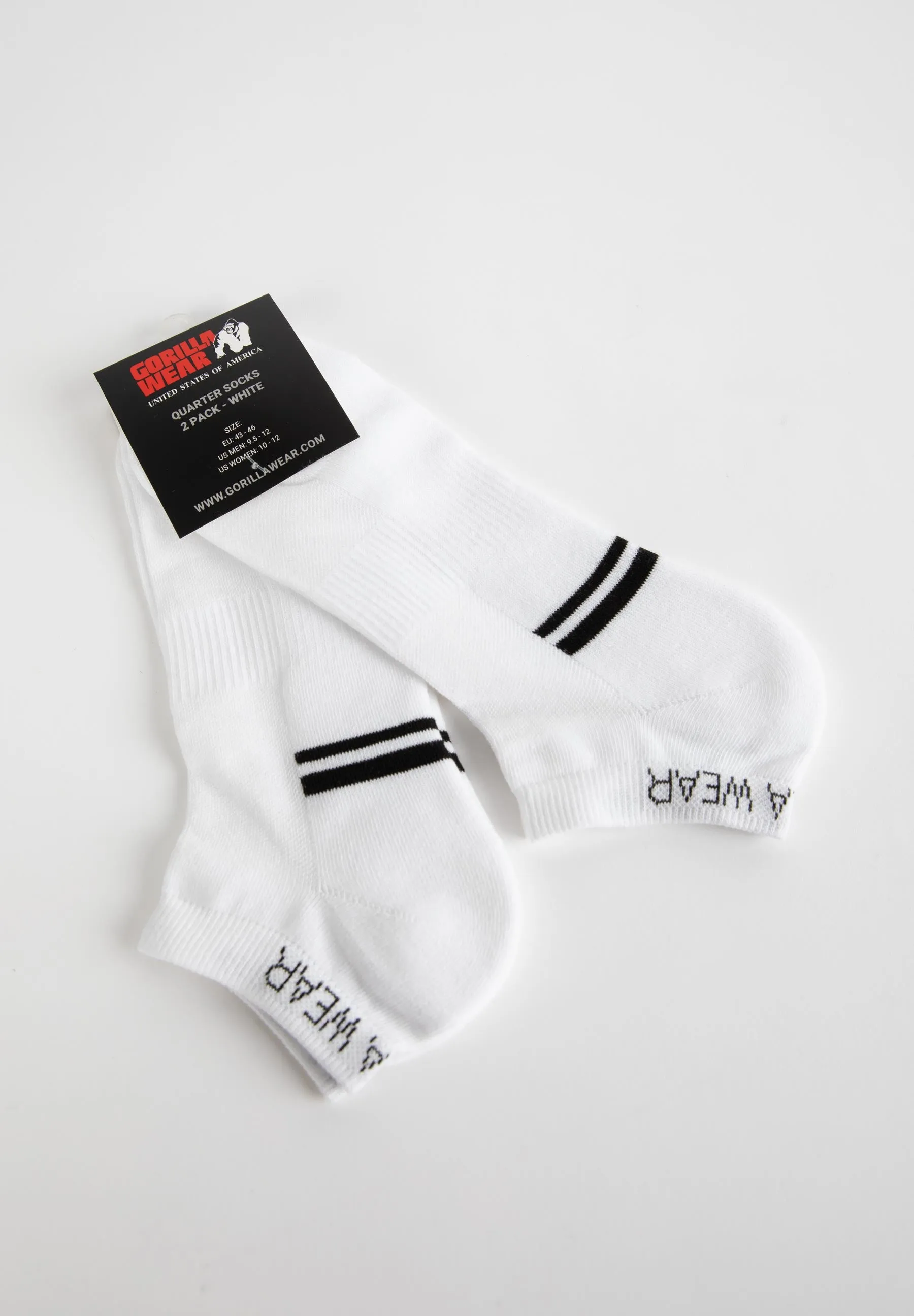 Quarter Socks 2-Pack - White