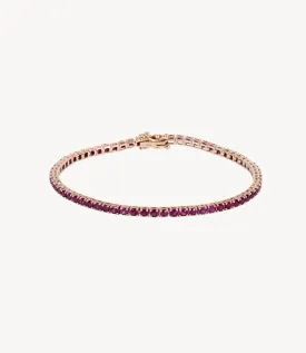 Ruby Tennis Bracelet