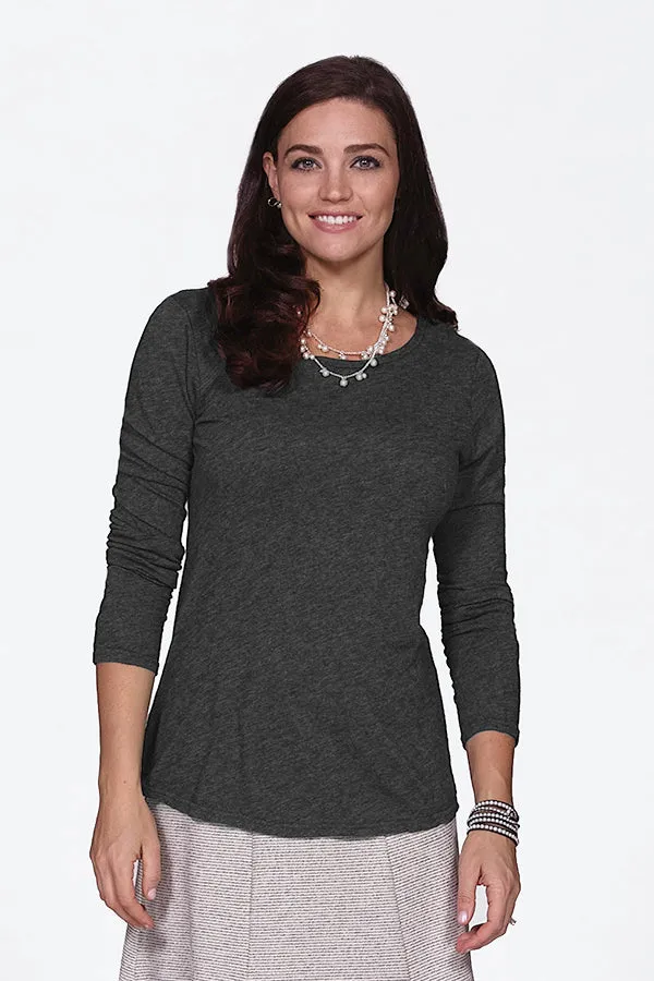 scoop neck knit top